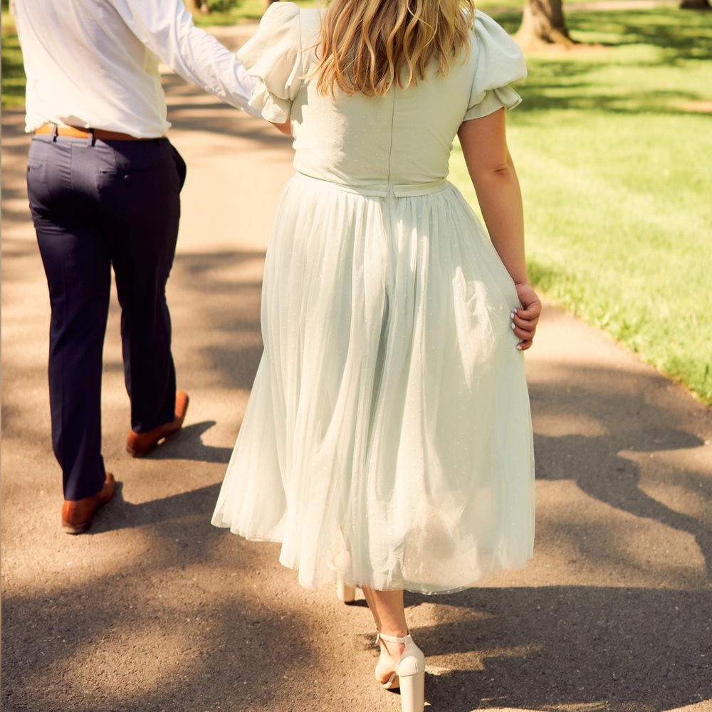 Ballerina Dress in Seafoam Green - Picture 3 of 3